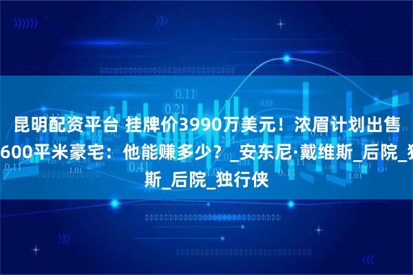 昆明配资平台 挂牌价3990万美元！浓眉计划出售洛城1600平米豪宅：他能赚多少？_安东尼·戴维斯_后院_独行侠