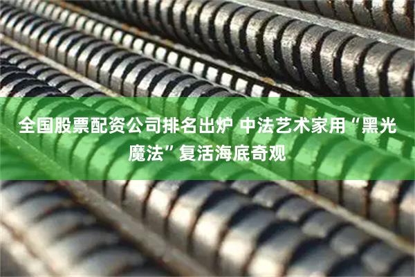 全国股票配资公司排名出炉 中法艺术家用“黑光魔法”复活海底奇观